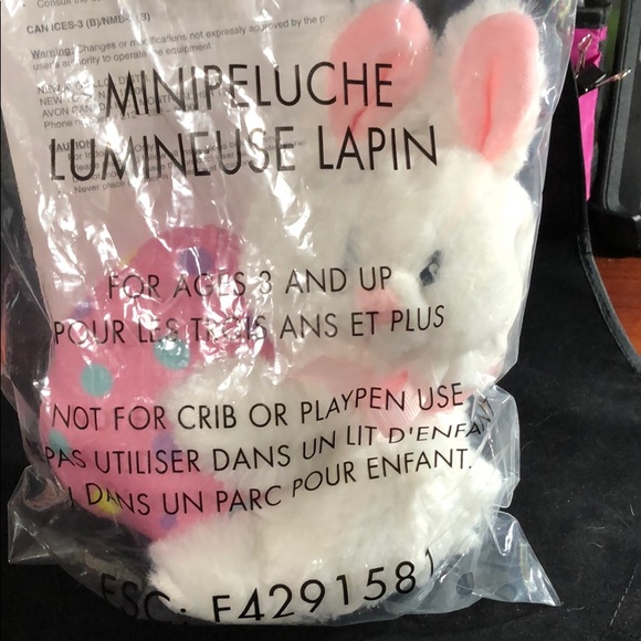 Avon Other - Mini Bunny Light Up Plush